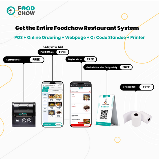 Best 2-Inch POS Billing System in Ahmedabad 2025: FoodChow POS with 58mm Battery Thermal Printer
