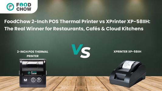 Restaurant kitchen using FoodChow thermal printer