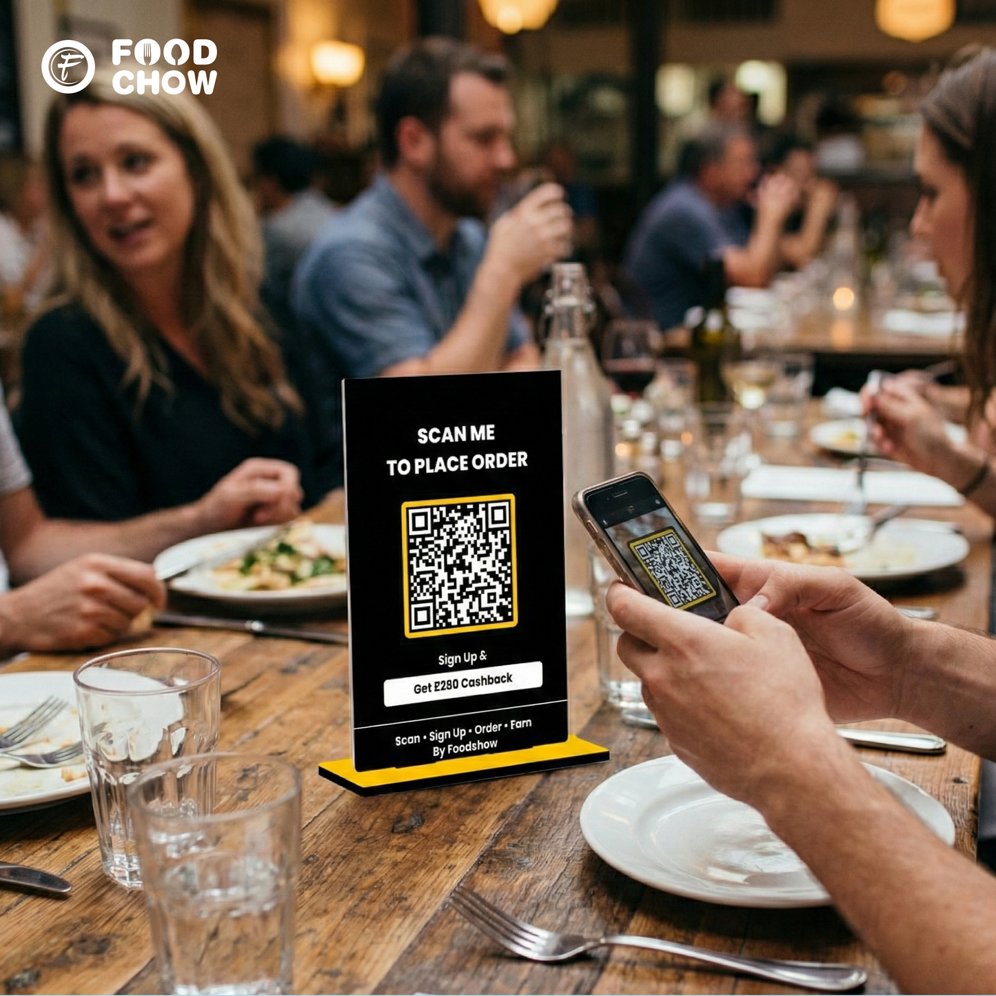 Foodchow Online Ordering Plan with QR Code | Dine-In & Takeaway Orders (Cash on Delivery)