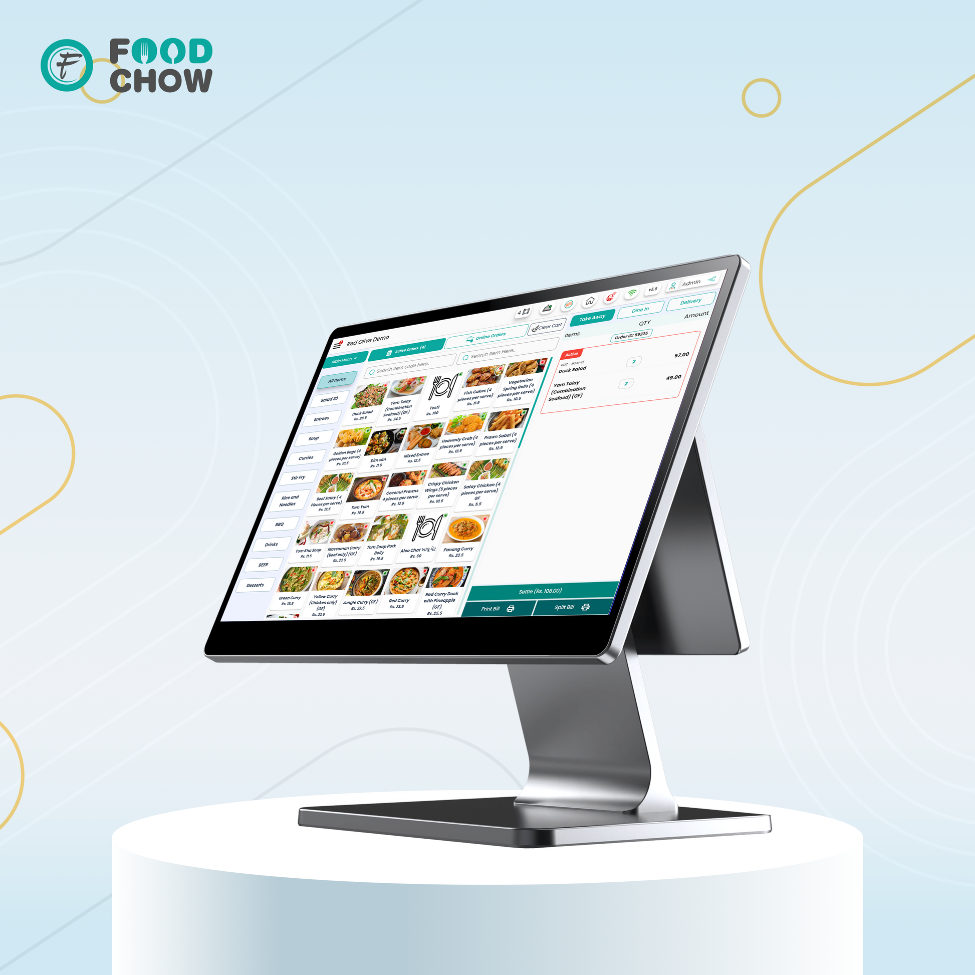 Swan 1 Pro 15.6-inch Android 13 POS terminal