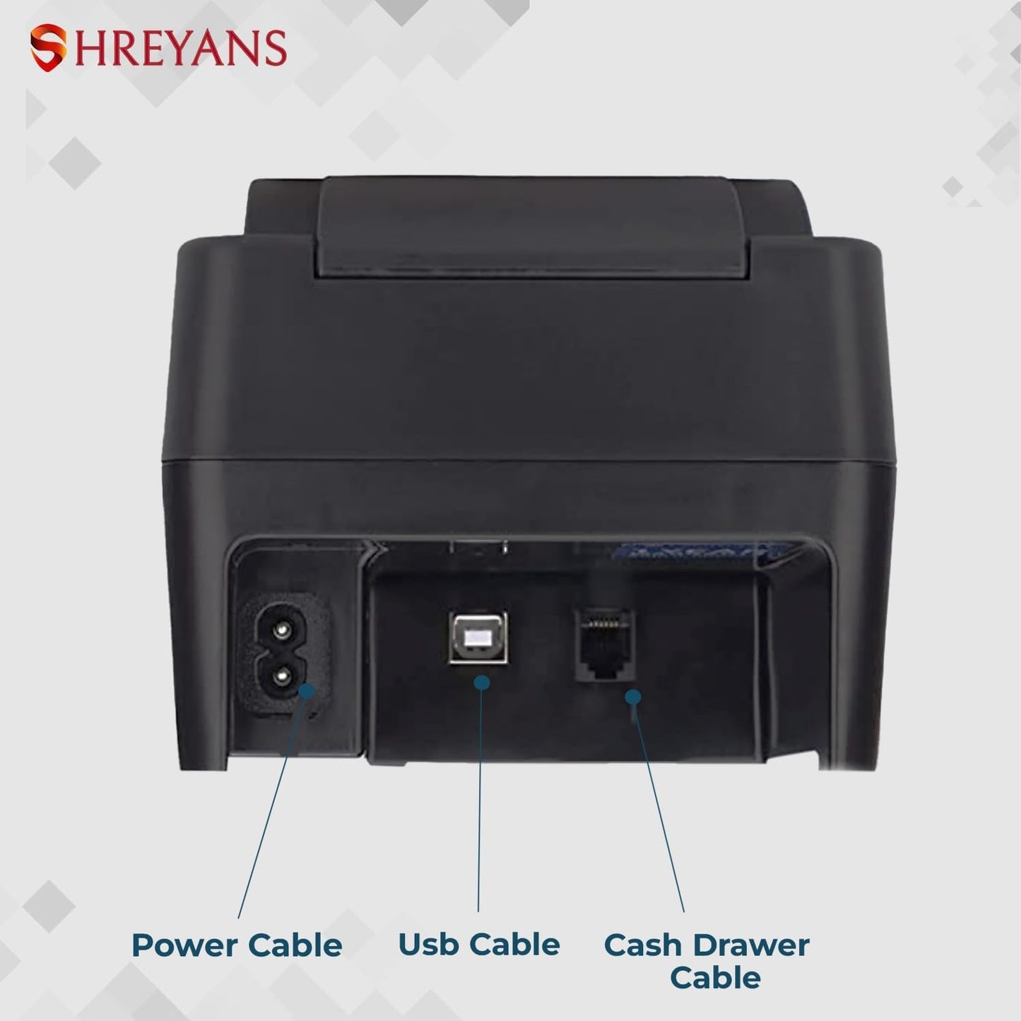 SHREYANS 58mm USB + Bluetooth Thermal POS Billing Printer (2 Inch)
