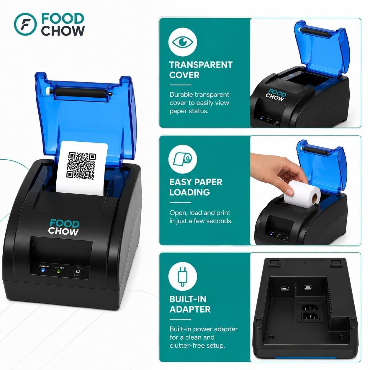 FoodChow 2-Inch Thermal Receipt Printer