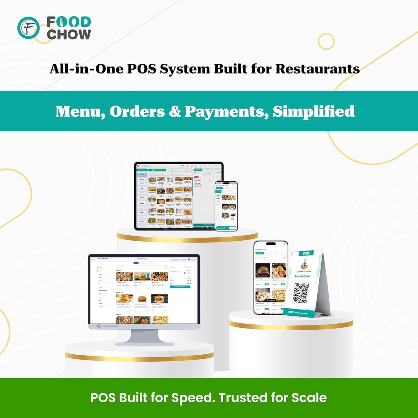 Restaurant POS Premium 1-Year Billing Machine with Shreyans 58mm Thermal Receipt Printer