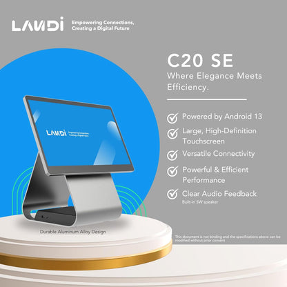 LANDI C20 SE Smart Android POS System for Restaurants & Cafes