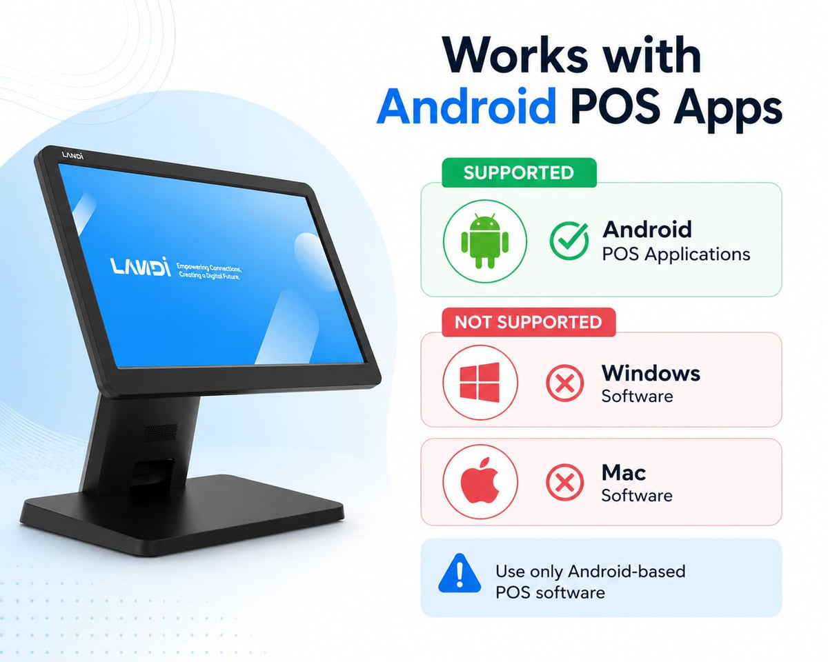 Landi C20 Lite Touchscreen Billing Terminal | FoodChow POS for Restaurants