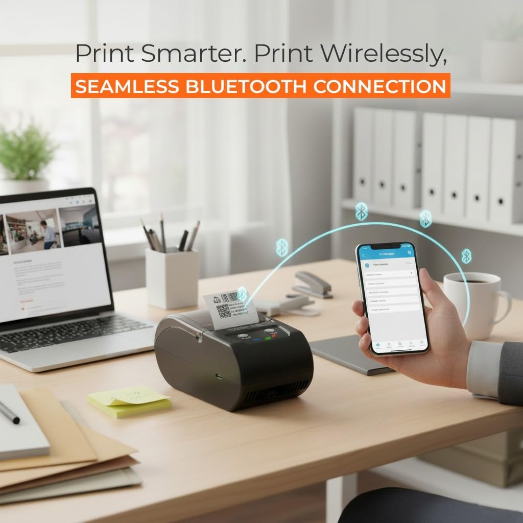 Posiflow Portable Thermal Label & Receipt Printer
