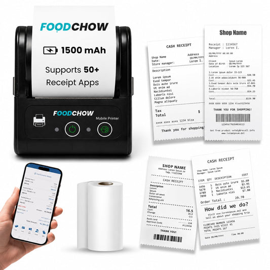 FoodChow Mini Portable Receipt Printer (58mm)