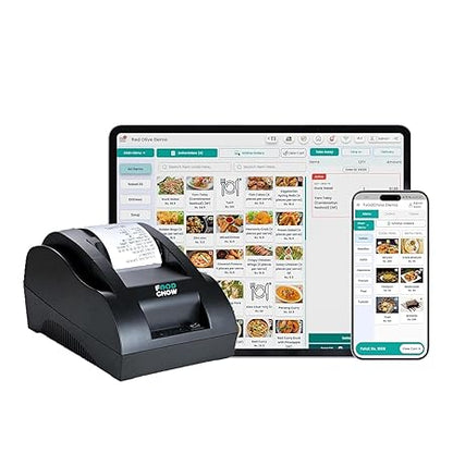 Delivery Ready Lifetime Plan with 2 Inch USB + Bluetooth Thermal Receipt Printer