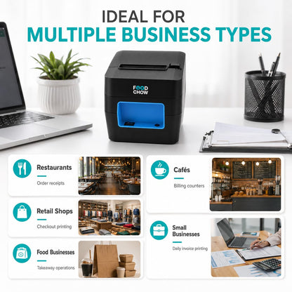 FoodChow 3-Inch Billing Printer for Restaurant, Shop, Retail & POS