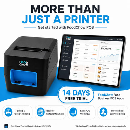 FoodChow 3-Inch Billing Printer for Restaurant, Shop, Retail & POS
