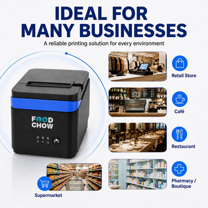 FoodChow 80mm & 58mm Thermal Receipt Printer with Auto Cutter