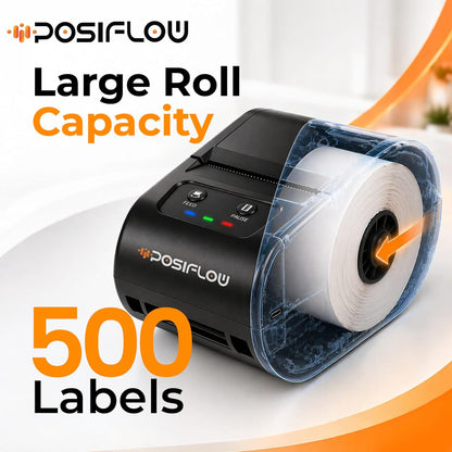 Posiflow Portable Thermal Label & Receipt Printer