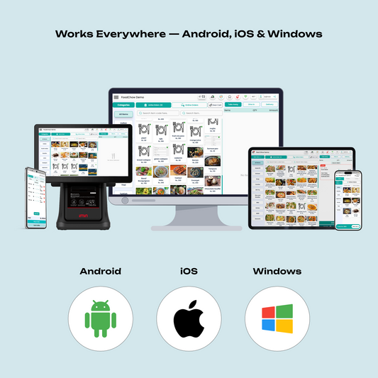 FoodChow POS billing system for Android, iOS and Windows