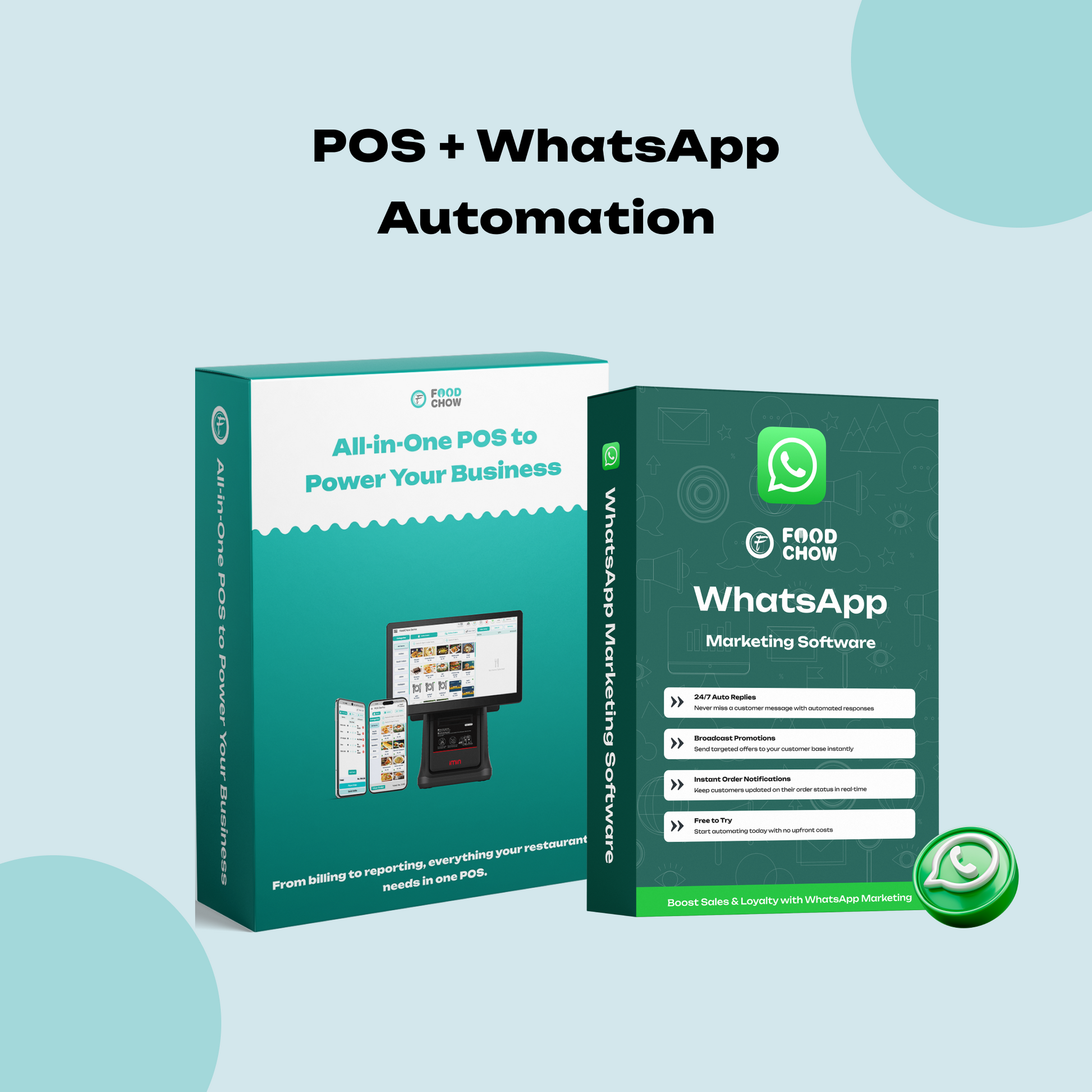 FoodChow POS with WhatsApp automation software