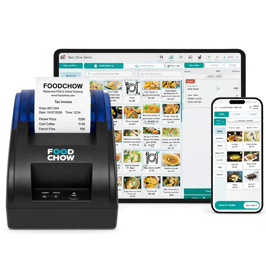 Restaurant POS Billing System with 2-Inch Thermal Receipt Printer