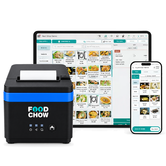 FoodChow POS Billing Software with 80mm & 58mm Thermal Receipt Printer