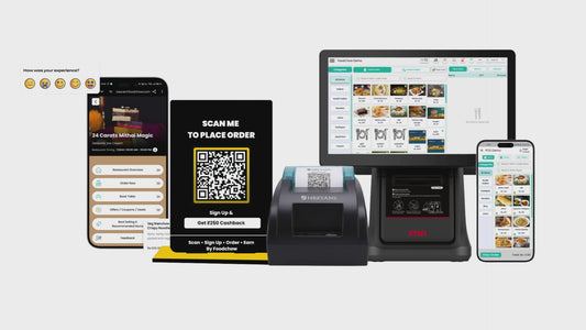Restaurant POS Lite 1-Year Billing Machine with Shreyans 58mm Thermal Receipt Printer