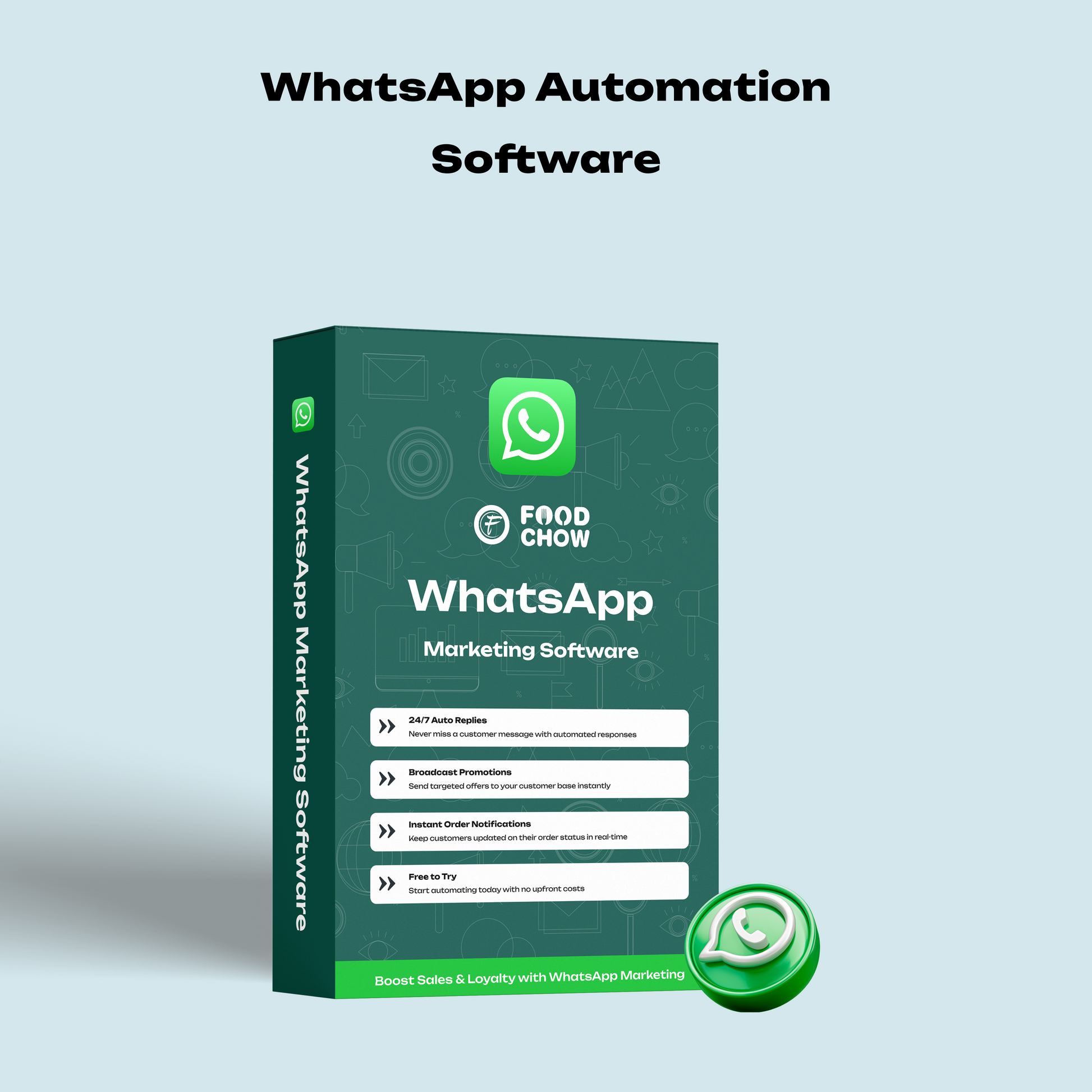 FoodChow WhatsApp automation for restaurant marketing